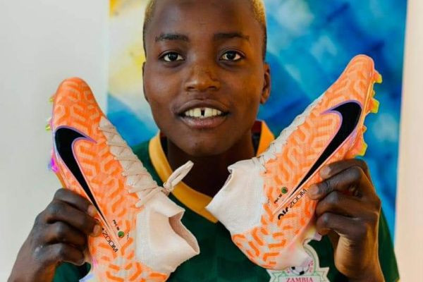 Zambian Soccer Star Rachel Kundananji Receives Personalized Nike Boots for the 2023 FIFA Women's World Cup